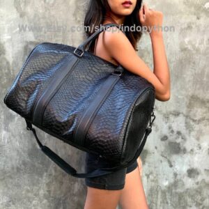 Black color best crossbody bags for travel from Indo Python Store