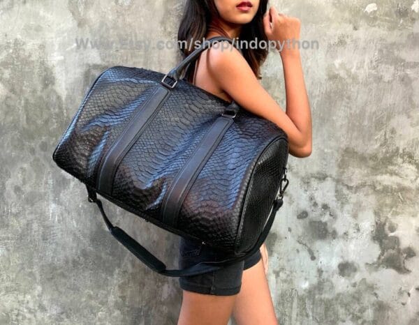 Black color best crossbody bags for travel from Indo Python Store