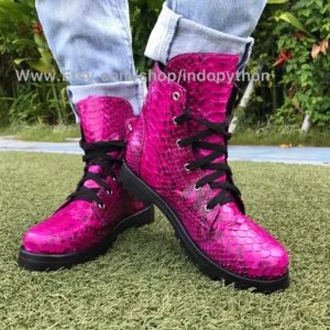 Indopython fuchsia boots