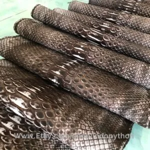 Brown Nubuck Snakeskin