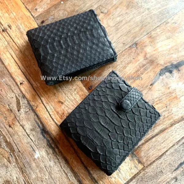 Indopython Black Snakeskin Wallet