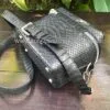 Black Python Bag For Men
