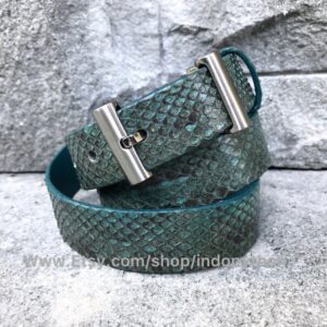 Indopython Dark Teal Cobra Belt