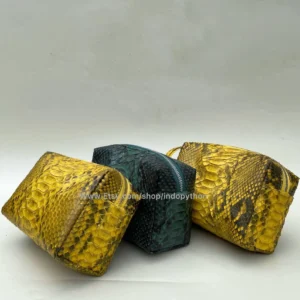 Genuine Snakeskin Zip-Top Bag