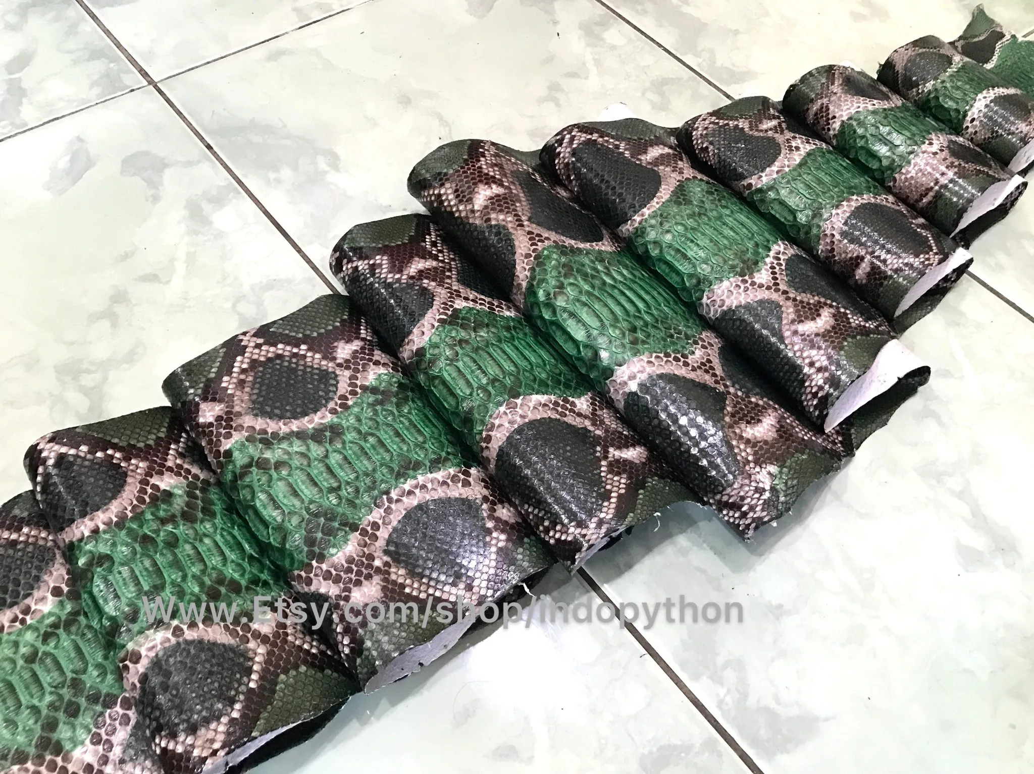 Green Python Leather - Image 5