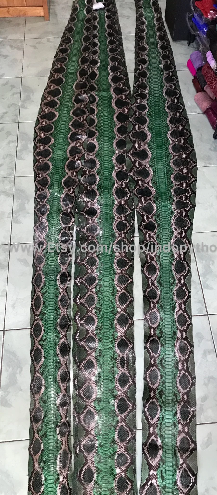 Green Python Leather - Image 8
