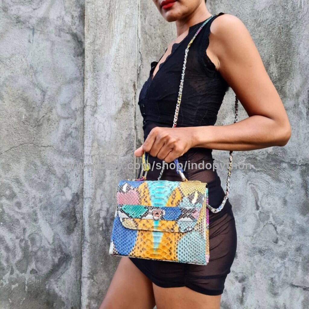 Python Color Bag Woman Medium Size Bags Product Category - Indo Python™ Store