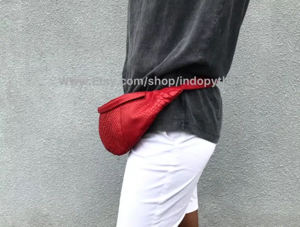 Indopython Red Waist Bag