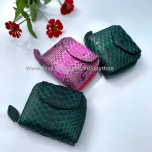 Indopython Snakeskin Double Section Wallets