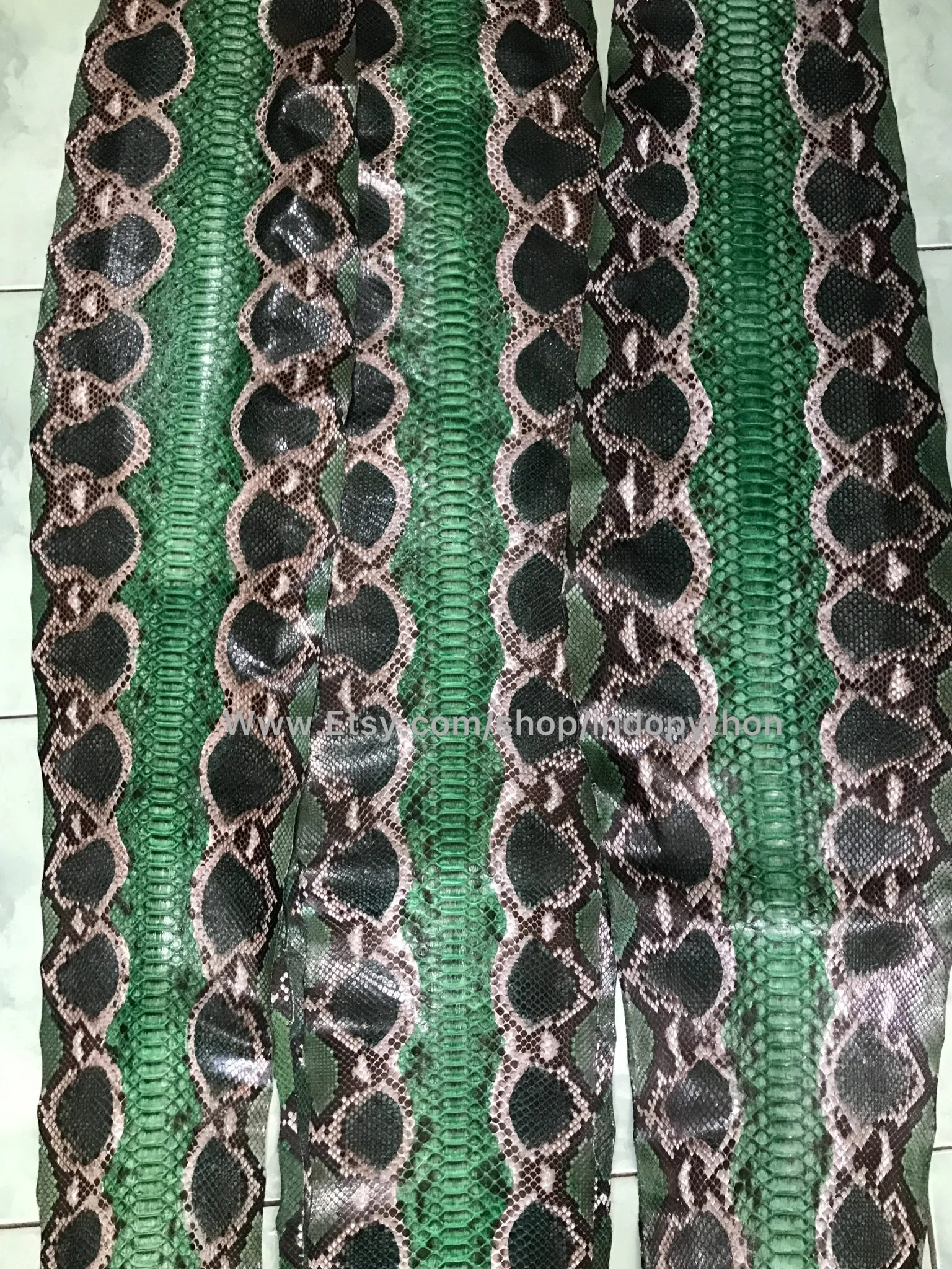 Green Python Leather - Image 10
