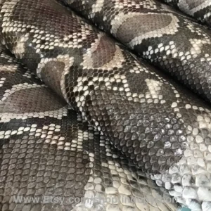 Indopython Brown Natural Snakeskin