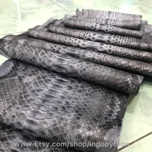 Indopython Gray Python Leather