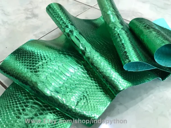 Indopython Metallic Green Snakeskin