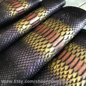 Indopython Black Gold Bronze Snakeskin