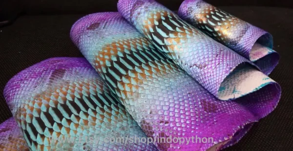 Indopython Purple Gold Multicolor Snakeskin