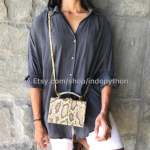 Beige Square Small Bag