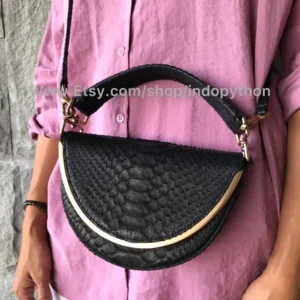 Black Handbag from Indo Python Store