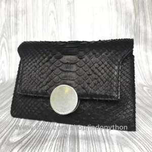 Black python purse from Indo Python Store