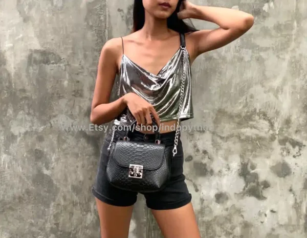 Black Sling Bag from Indo Python Store