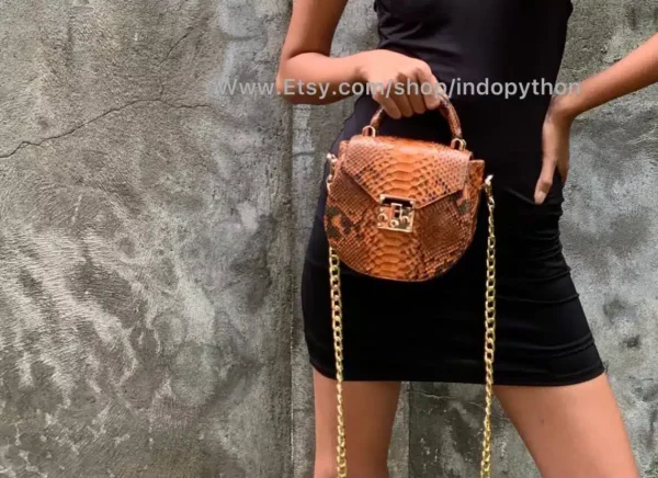 Brown purse from Indo Python Store