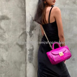 Fuchsia sling bag from Indo Python Store
