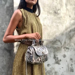Gray multicolor small bag from Indo Python Store
