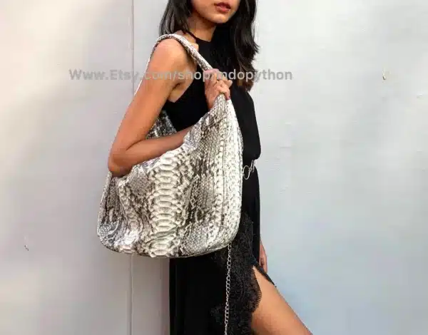 Natural color hobo bag from Indo Python Store