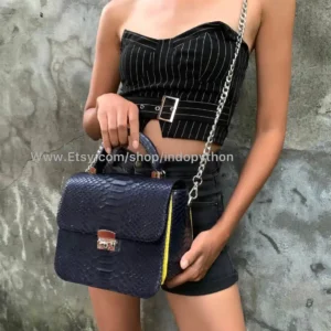 Navy Shoulder Bag from Indo Python Store