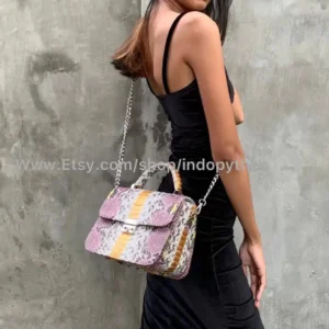 Pink multicolor small bag from Indo Python Store