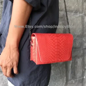 Pink salmon handbag from Indo Python Store