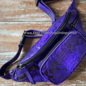 Purple Python Belt Bag