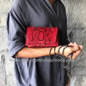 Red purse from Indo Python Store