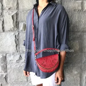 Red Small Handbag from Indo Python Store