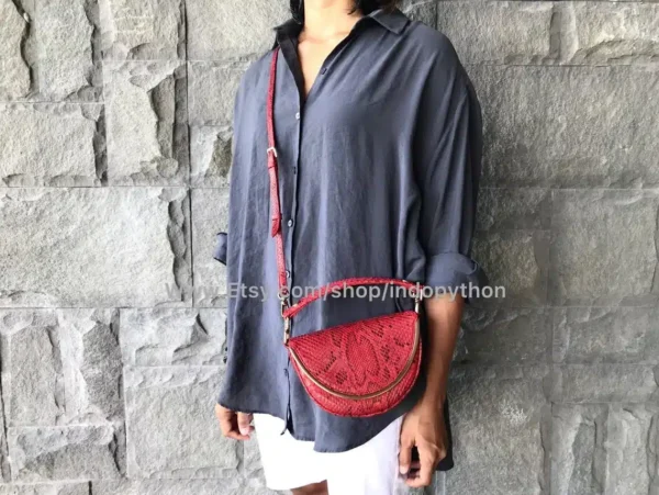 Red Small Handbag from Indo Python Store