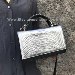 Silver small bag from Indo Python Store