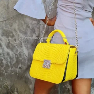 Yellow Small Bag from Indo Python Store