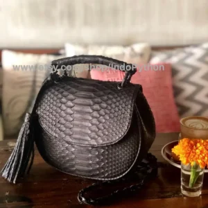 Premium Black Handbag from Indo Python Store