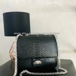 Black Square Sling Bag from Indo Python Store