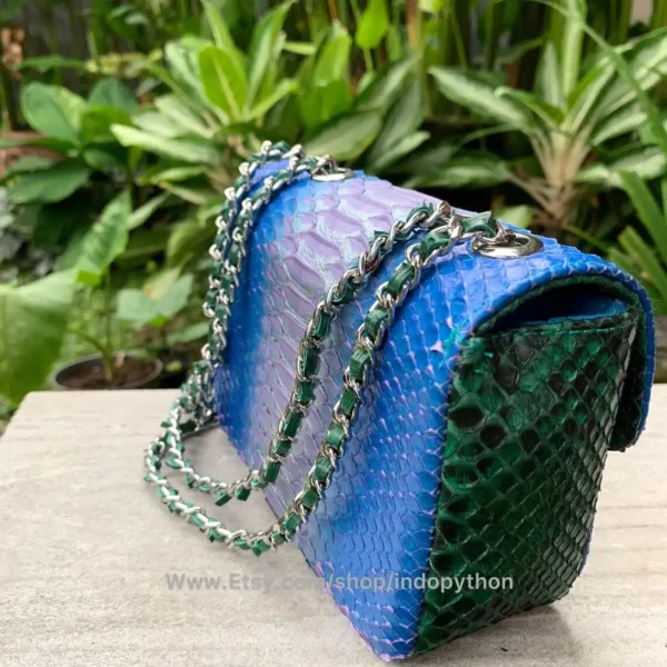 Blue Green Small Bag - Image 8