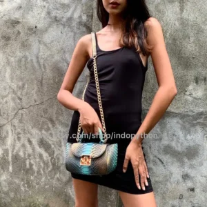 Bronze Blue Small Bag from Indo Python Store