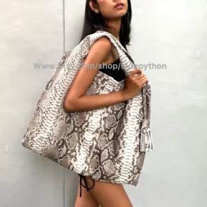 Natural Color Hobo Python Bag from Indo Python Store