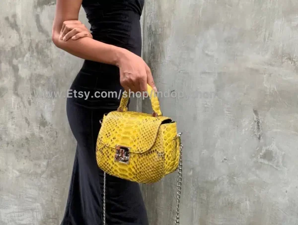 Yellow Handbag from Indo Python Store