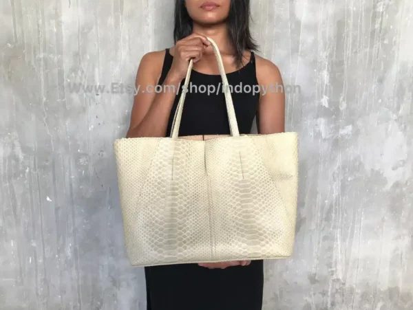 Beige Tote Bag