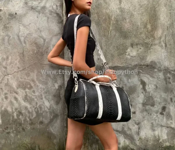 Black And White Medium Bag