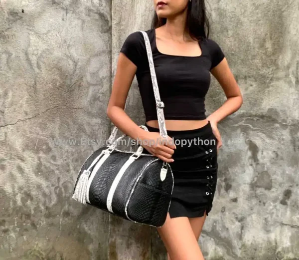 Black And White Medium Bag