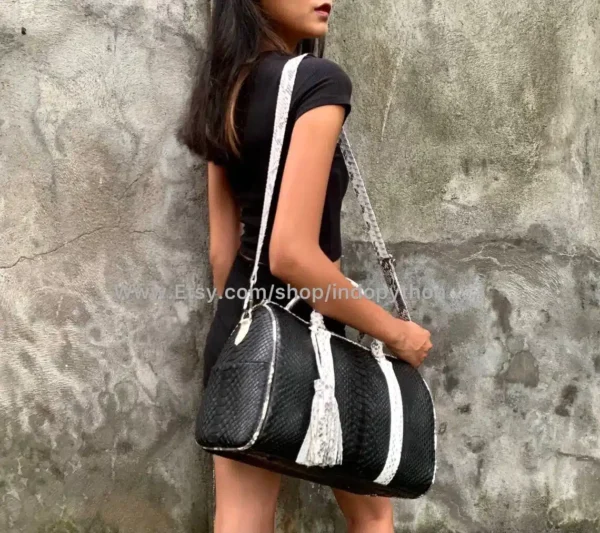 Black And White Medium Bag