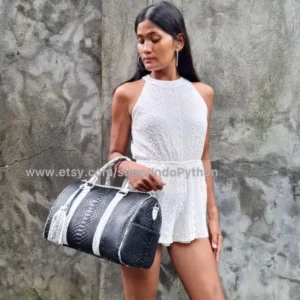 Black And White Medium Size Bag