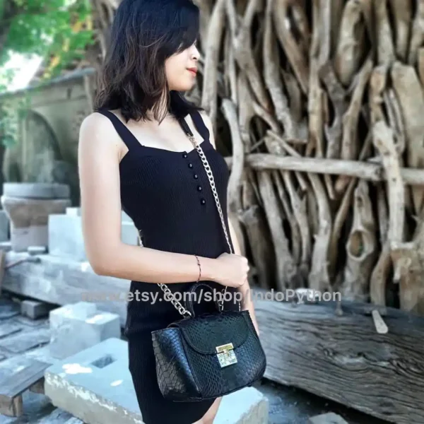 Black Medium Handbag