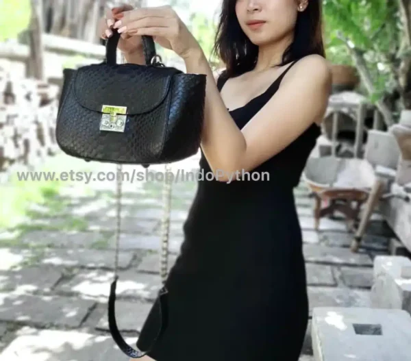 Black Medium Handbag