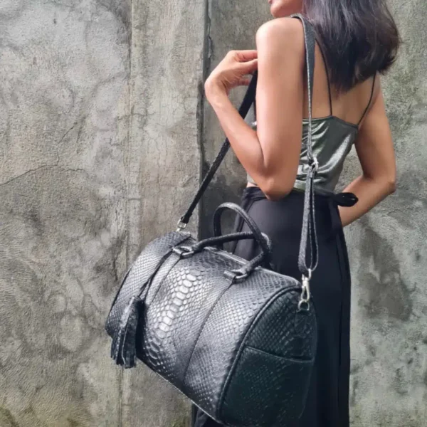 Black Medium Size Shoulder Bag